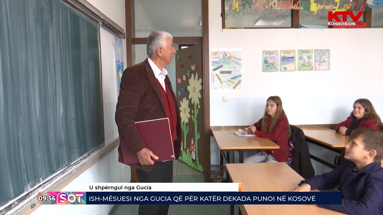 Ish-mësuesi nga Gucia që për katër dekada punoi në Kosovë
