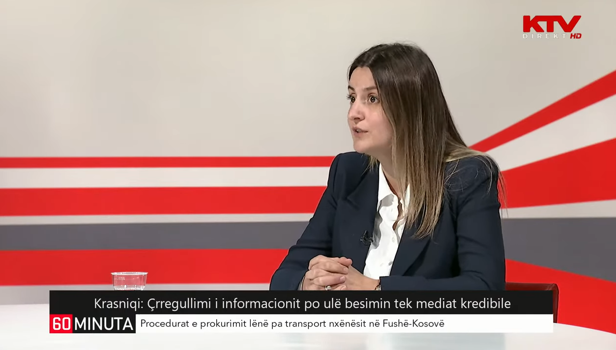 Krasniqi: Çrregullimi i informacionit po e ul besimin edhe te mediat kredibile