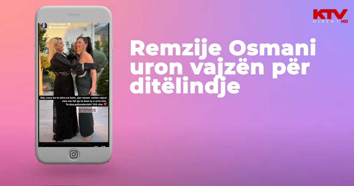 Urimi i këngëtares Remzije Osmanit për ditëlindjen e vajzës