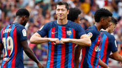 Lewa shkëlqen në fitoren e Barçës