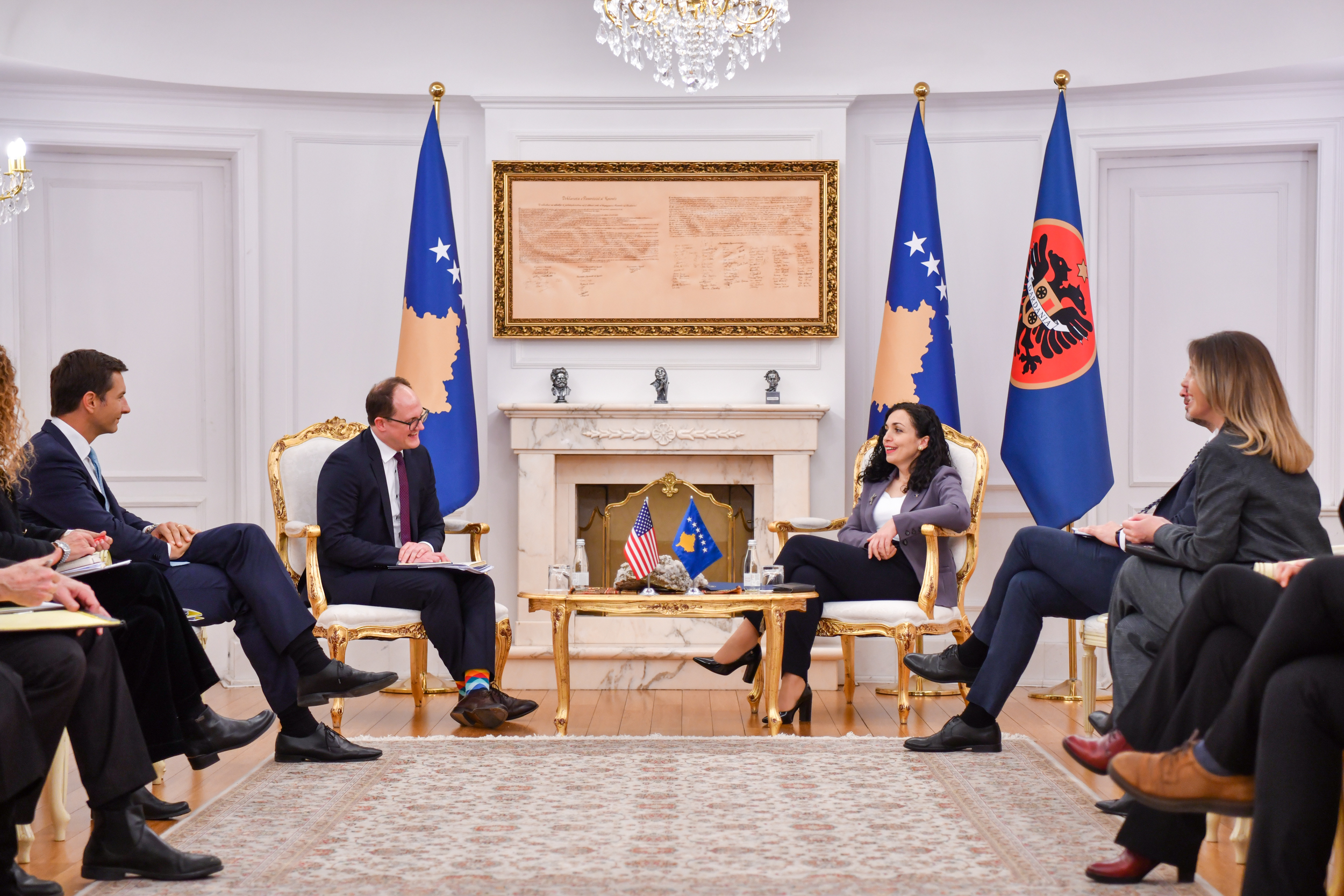 Osmani diskuton për dialogun me Serbinë me një delegacion nga Këshilli Atlantik