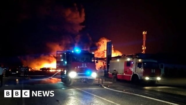 Të paktën 27 të vdekur në një pikë karburanti në Rusi