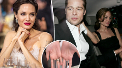 Angelina Jolie bën dy tatuazhe misterioze në gishtërinjtë e saj të mesëm