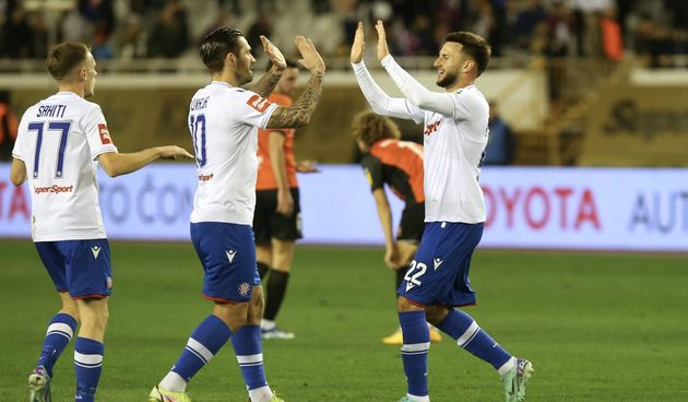 Dajaku scores the first goal for Hajduk Split 