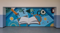 “MuralFesti” lë shenja e mesazhe edukative në hapësirat e shkollës