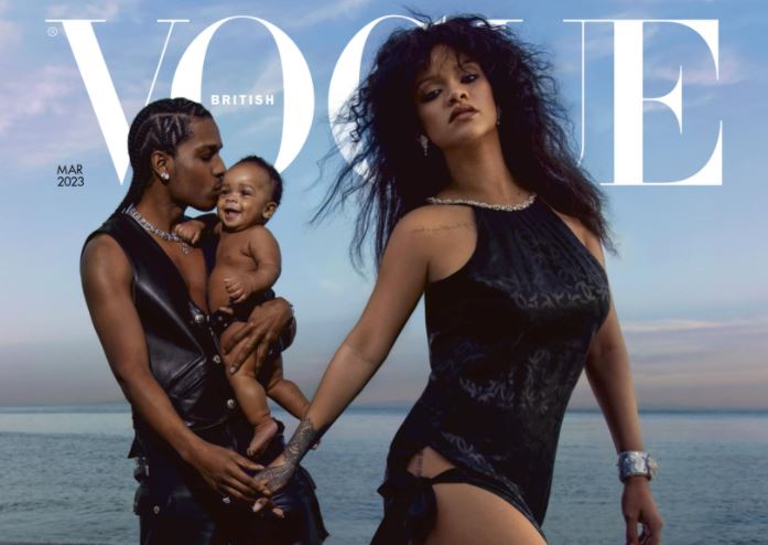 Rihanna pushton ballinën e “Vogue” me ASAP Rockyn dhe djalin e tyre