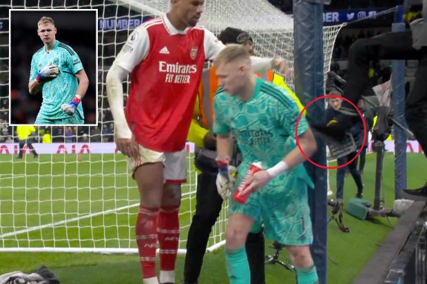 Dënohet tifozi që goditi me shqelm portierin e Arsenalit