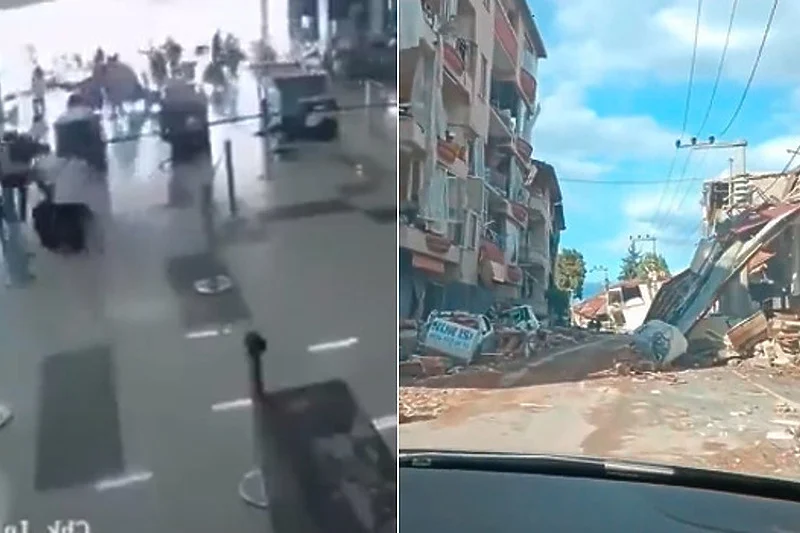 Pamje nga tërmetet e fuqishme në Taxhikistan, njerëz të panikuar e shembje ndërtesash