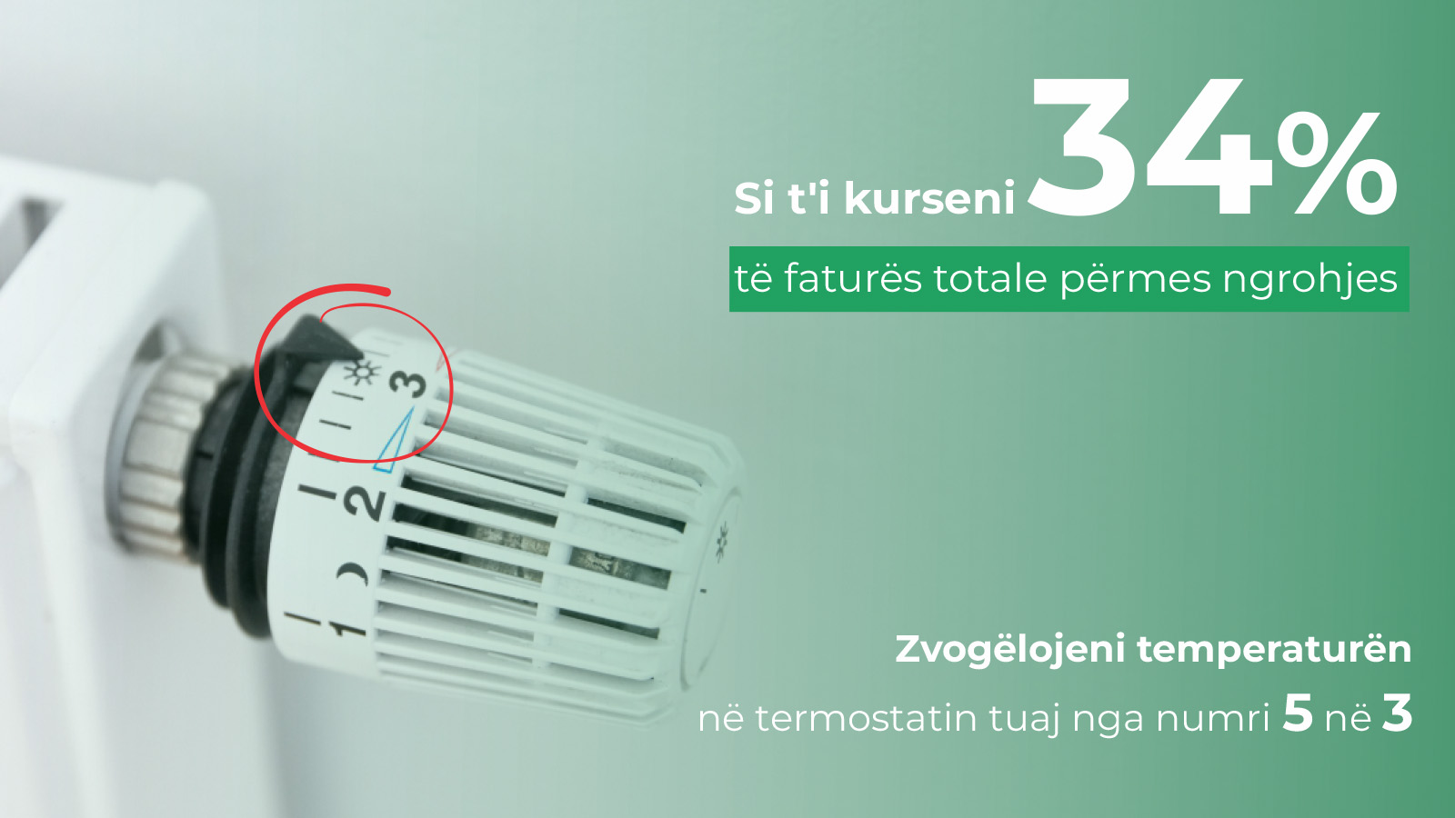 Si t’i kurseni 34 për qind të faturës totale përmes ngrohjes