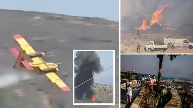 Greqi, përplaset në tokë aeroplani që tentonte ta shuante zjarrin