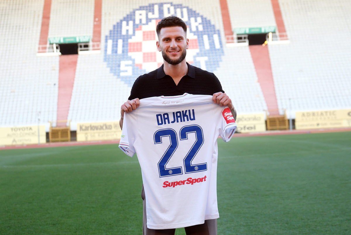 Dajaku scores the first goal for Hajduk Split 