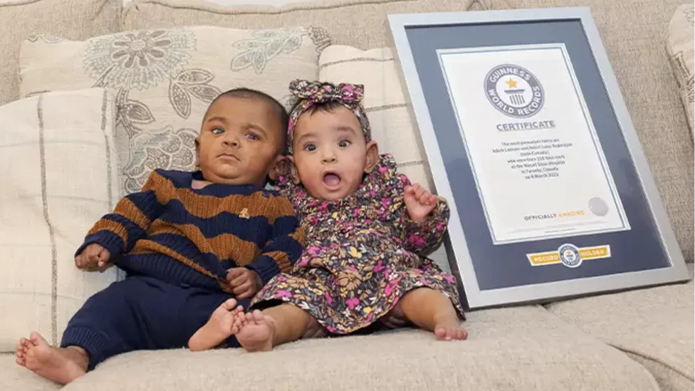 Binjakët kanadezë hyjnë në “Guinness” si foshnjat e lindura më parakohshëm në botë