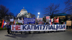 Protesta në Beograd kundër pranimit të Planit evropian