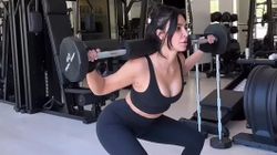 Kim Kardashian publikon video nga palestra