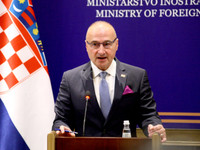 Gordan Grliq Radman - ministri i Jashtem i Kroacise - vizite ne Kosove
