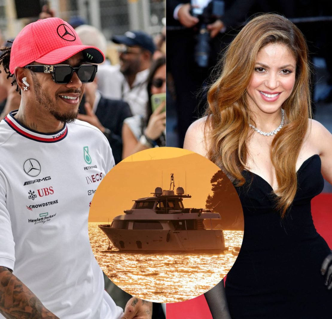 Shakira sërish në takim me Lewis Hamiltonin, kësaj radhe në një jaht