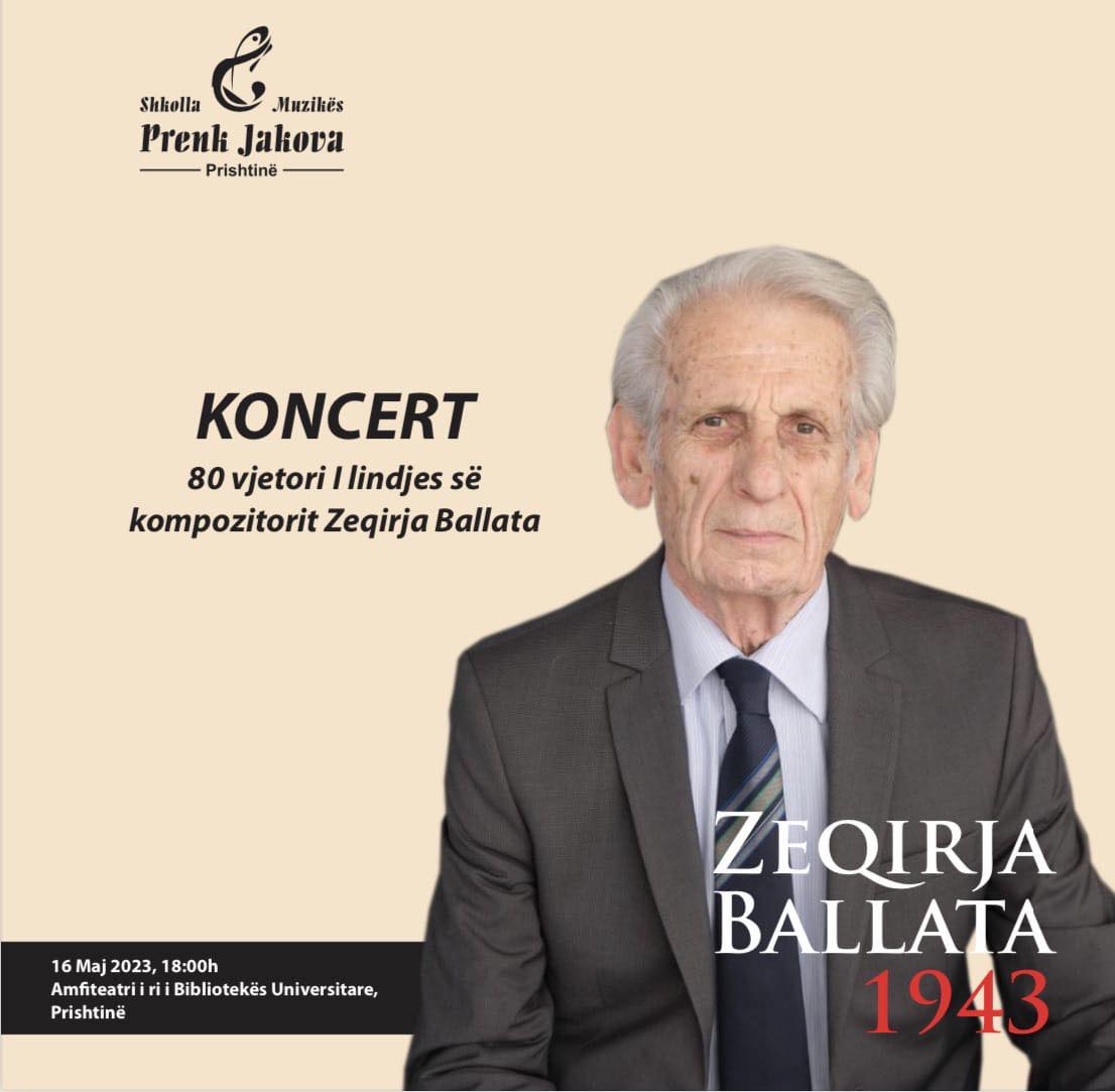 “Prenk Jakova” shënon me koncert 80-vjetorin e akademik Zeqirja Ballatës