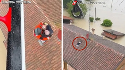 Dy të moshuarit italianë nxirren nga çatia pasi shtëpia u zhytet nën ujë