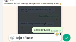 WhatsApp më në fund lejon editimin e mesazheve