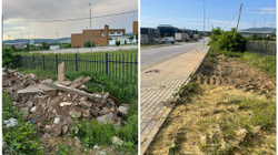 200 euro gjobë për suharekasin që hodhi beton e mbeturina në hapësirë publike