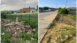 200 euro gjobë për suharekasin që hodhi beton e mbeturina në hapësirë publike