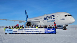Giant plane lands in Antarctica for the first time"