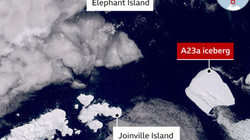 The largest iceberg in the world is set in motion after 30 years"