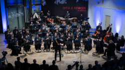 The KSF Wind Orchestra and the Philharmonic "march" with music
