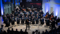 The KSF Wind Orchestra and the Philharmonic "march" with music