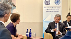Gërvalla takon homologun e saj nga Singapori, diskutojnë për thellimin e marrëdhënieve shtetërore