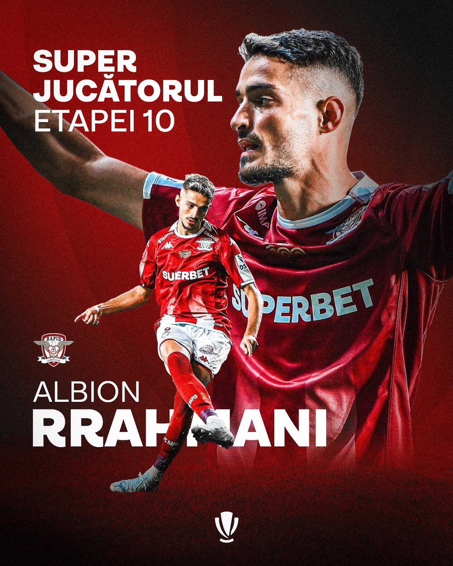 Rrahmani shpallet lojtari më i mirë i xhiros në Rumani 