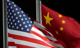 Flamujt e SHBA-së dhe Kinës