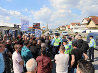 Protesta në Gllamnik të Podujevës