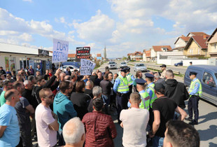 Protesta në Gllamnik të Podujevës