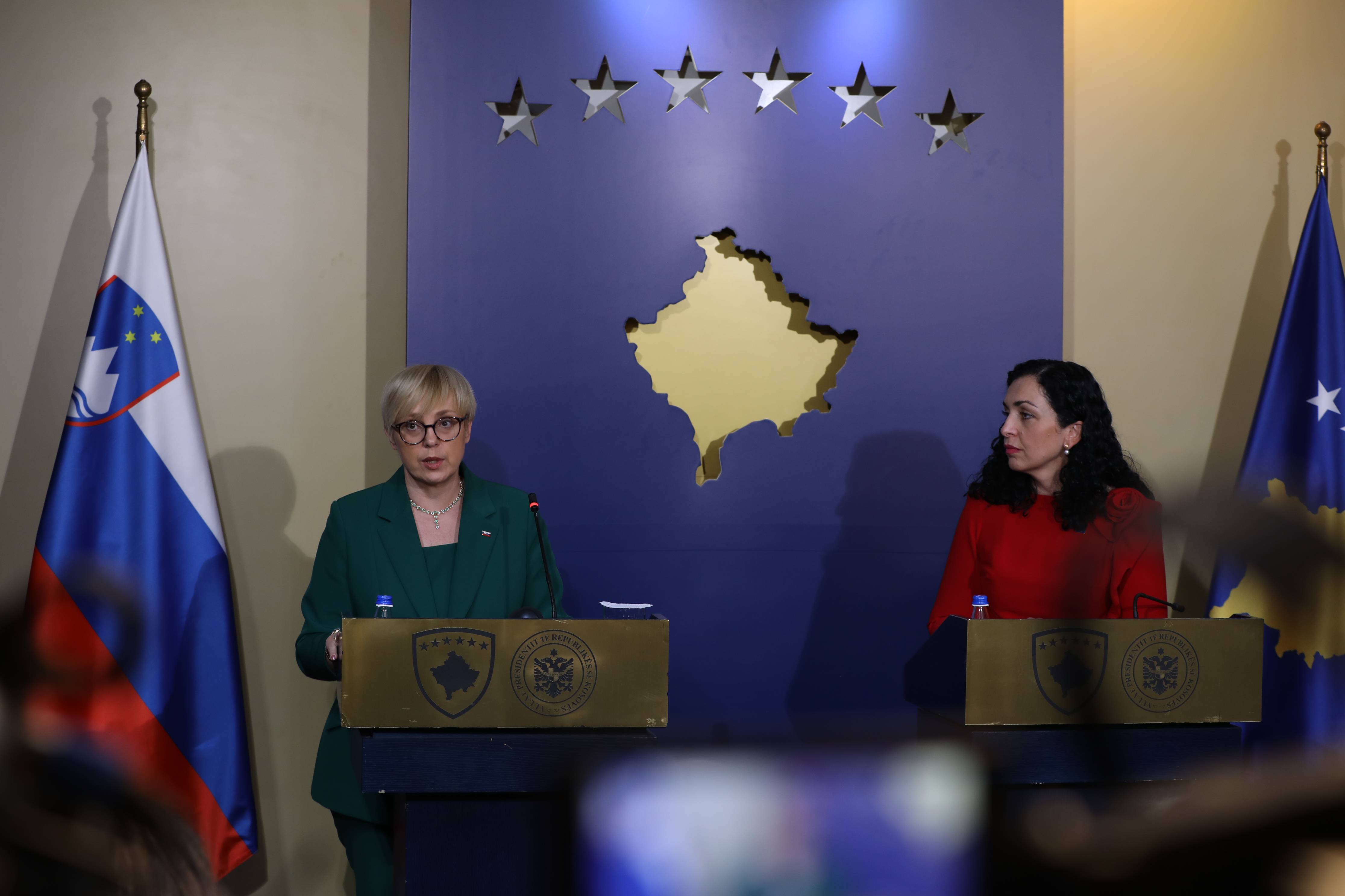 Presidentja e Sllovenisë, Natasha Pirc Musar, dhe ajo e Kosovës, Vjosa Osmani