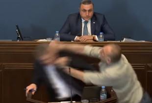 Rrahje ne Parlamentin e Gjeorgjise