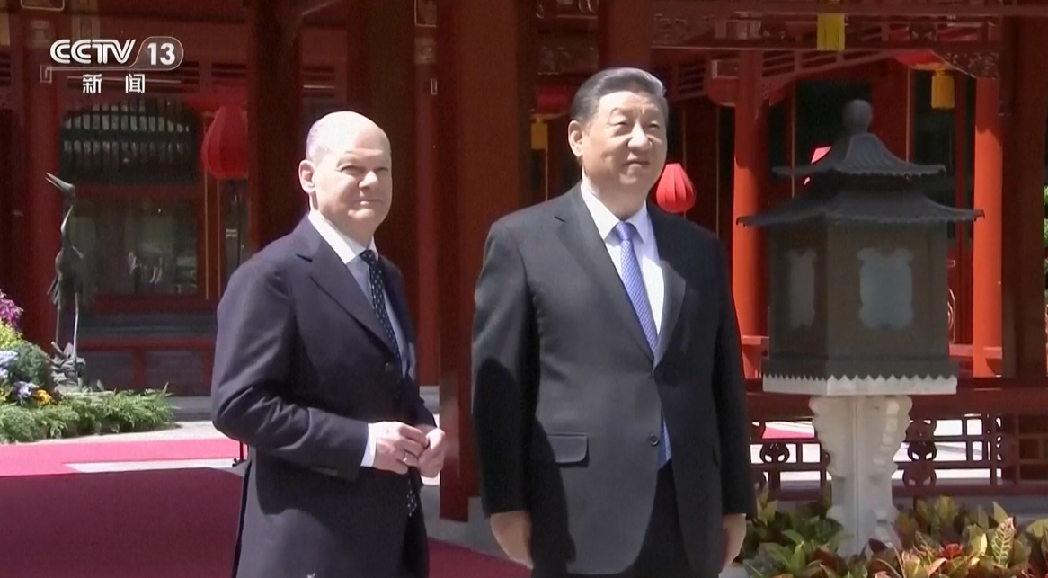 Olaf Scholz dhe Xi Jinping