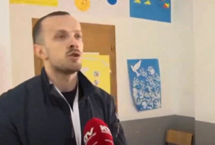 Gentian Rushiti - komisioner ne shkollen "Aziz Sylejmani", Suhadol