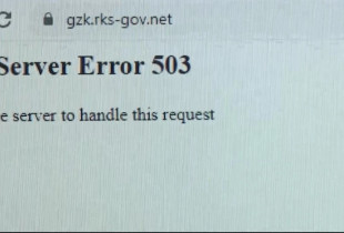 Uebfaqja e Gazetes Zyrtare jashte funksionit