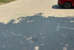 Bujanoc -grafiti "vdekje shqiptarëve"