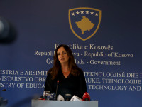 Arberie Nagavci ministre e Arsimit - konferenca per tekste shkollore