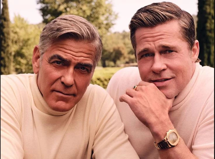 George Clooney dhe Brad Pitt