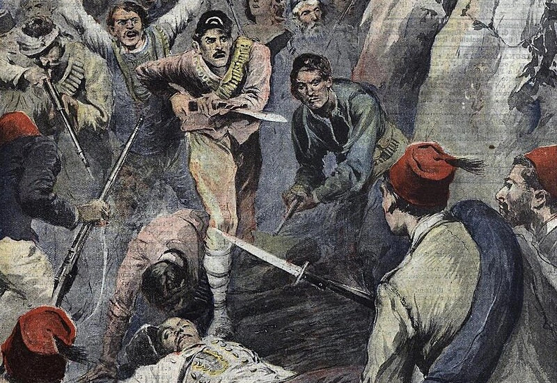 “Revolta shqiptare”, ilustrim nga revista italiane “La Tribuna Illustrata” e 16 gushtit të vitit 1910