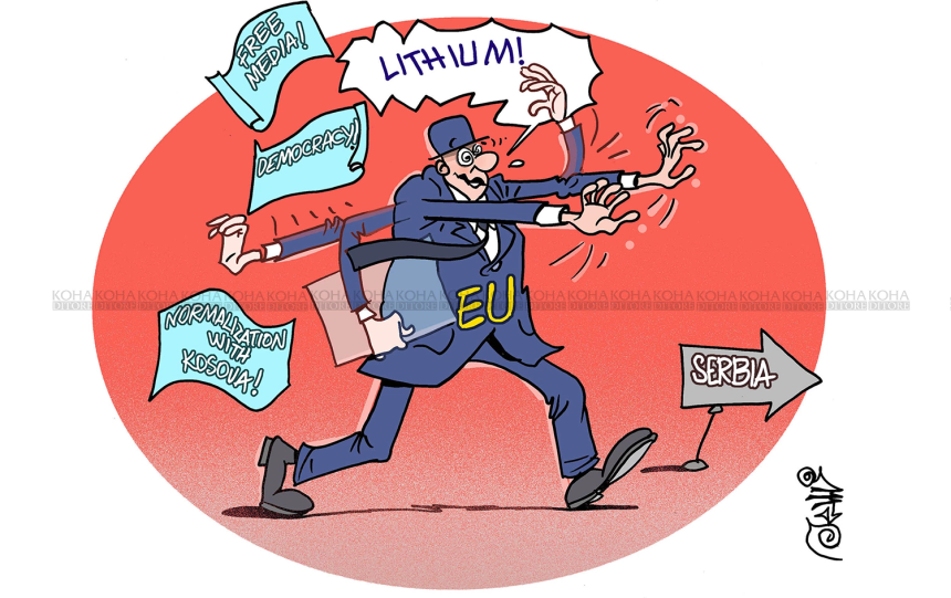 Karikatura e ditës - BE-ja, Serbia dhe vlerat demokratike