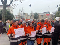 Protestojnë punëtorët e kompanisë Pastrimi