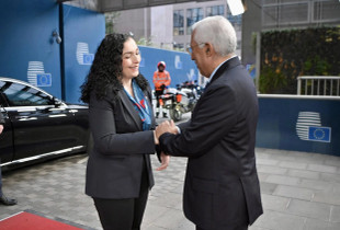 Vjosa Osmani dhe Antonio Costa