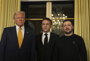 Trump Macron Zelensky