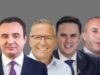 Albin Kurti (LVV), Bedri Hamza (PDK), Lumir Abdixhiku (LDK) & Ramush Haradinaj (AAK)