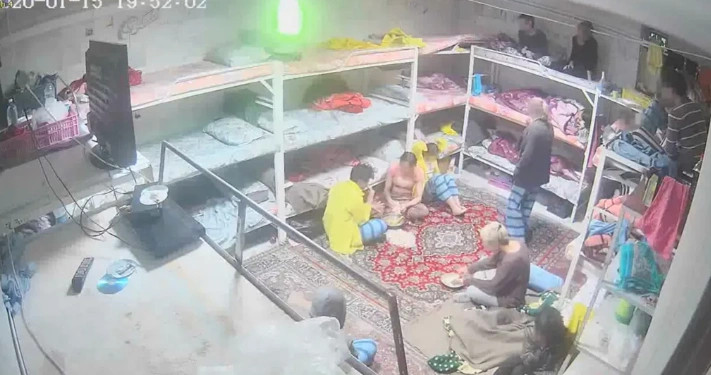 Pamje të kamerave CCTV brenda qelive të burgut “Evin” Foto: BBC