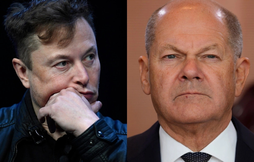Elon Musk, Olaf Scholz